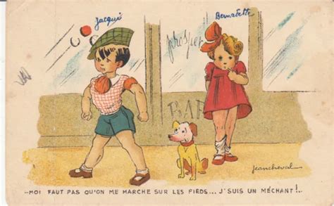 Carte Postale Ancienne Humoristique Humour Dessinateur Jeancheval Je