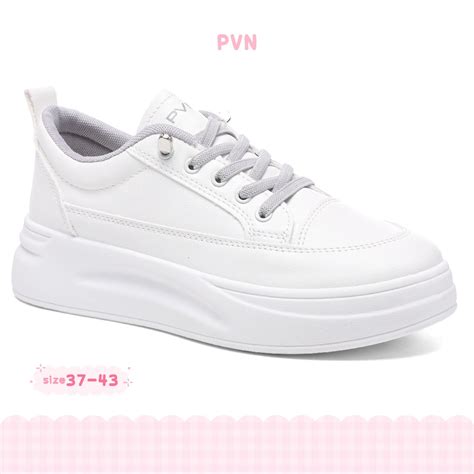 Jual Pvn Soodam Sepatu Sneakers Wanita Sport Shoes Grey Shopee