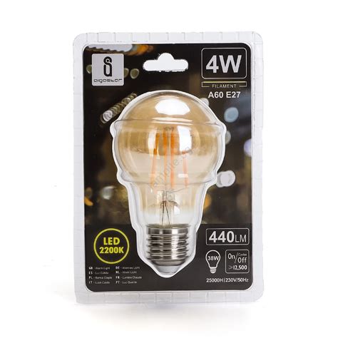 Led Крушка A60 E27 4w 230v 2200k Aigostar Lampite