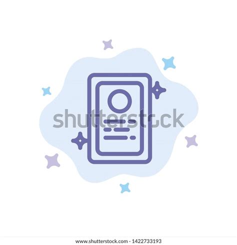 Assignment Job Application Test Blue Icon Stock Vector Royalty Free 1422733193 Shutterstock