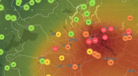 Una Mappa Della Qualit Dell Aria In Tempo Reale Del Nord Italia E