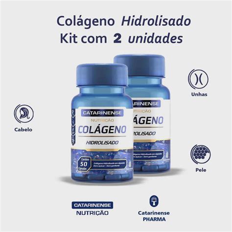 Colageno Hidrolizado 240 Caps Catarinense Pharma Kit 2 Un Submarino