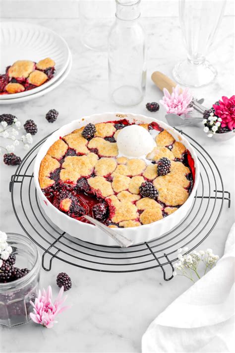 Old Fashioned Blackberry Cobbler Bakers Table