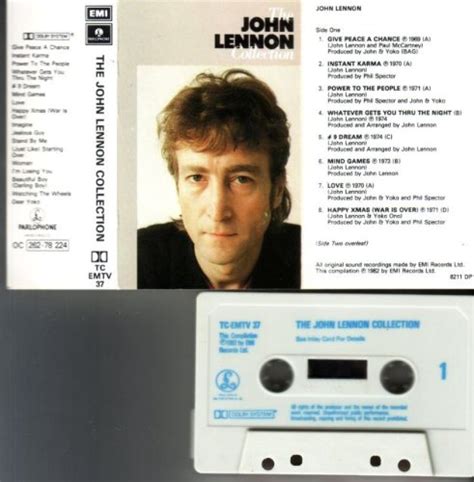 The John Lennon Collection Cassette Music