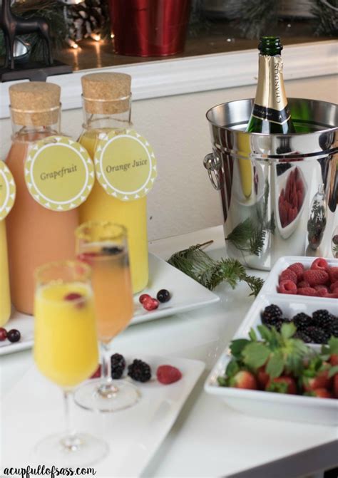 mimosa bar brunch - A Cup Full of Sass