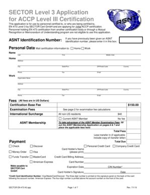 Fillable Online Application For Asnt Ndt Level Iii Certification