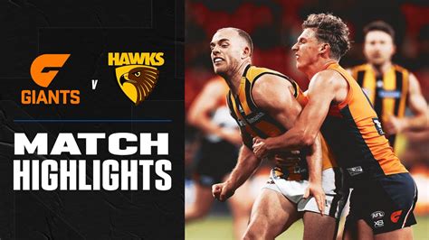 GWS Giants V Hawthorn Highlights Round 5 2020 AFL YouTube