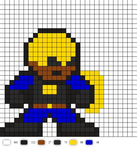 Guardian Aka Mal Duncan DC Perler Bead Pattern Plantillas Hama Beads