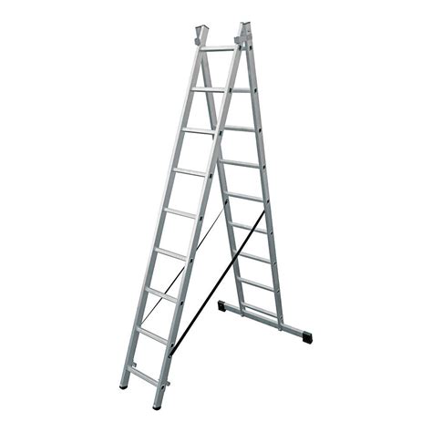 Escalera Transformable Aluminio 2x9 Pelda Os Edm Leroy Merlin