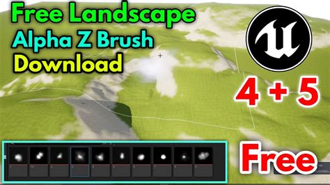 Unreal Engine Free Landscape Alpha Z Brush Free Download Ue5 Ue4 Z