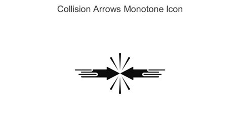 Collision Arrows Monotone Icon In Powerpoint Pptx Png And Editable Eps