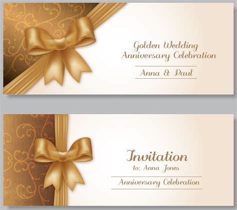 Anniversary Invitations Templates