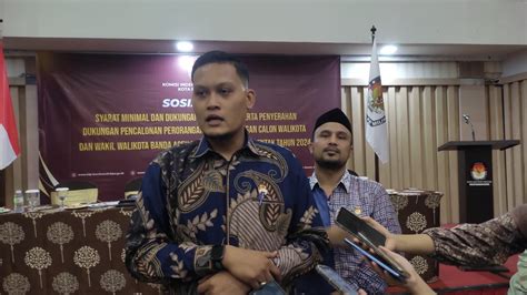 Pilkada Banda Aceh Bakal Diikuti Satu Paslon Jalur Independen