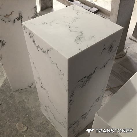 Transtones Solid Surface Polished Fake Stone Sheet For Alabaster Light