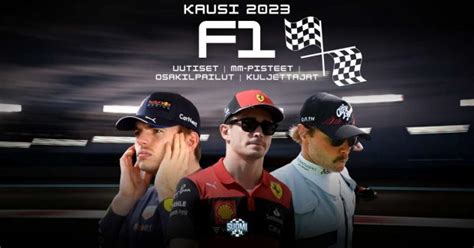 F1 Kausi 2023 Formula 1 MM Pisteet Kuljettajat Tallit Ja Autot