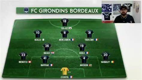 Girondins4ever J35 La Composition Probablesouhaitée De Julien Bée