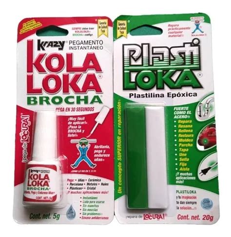 Kit Kola Loka De 5g De Brocha Y Plastiloka 20g Meses sin interés