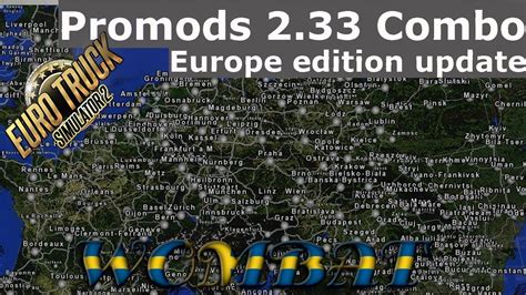 Ets2 134 Promods 233 Big Map Combo Europe Edition Including Roex 2