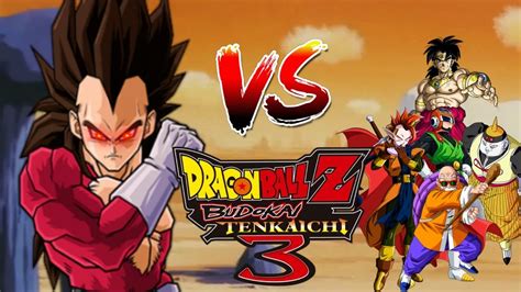 Dbz Budokai Tenkaichi 3 1vs5 Vegeta Ssj4 Youtube