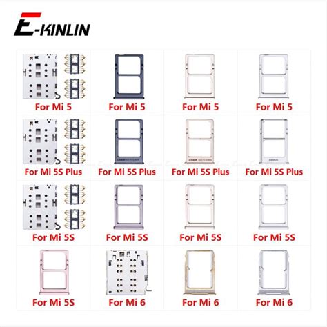 Sim Card Tray Socket Slot Reader Adapter For Xiaomi Mi 6 5 5s Plus Micro Sd Card Holder