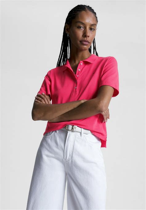 Tommy Hilfiger Reg Polo Bright Cerise Pink Rose Zalando Fr