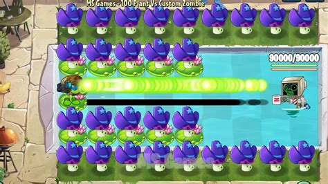 Pvz Challenge Plant Max Level Vs Custom Computerhead Zombie