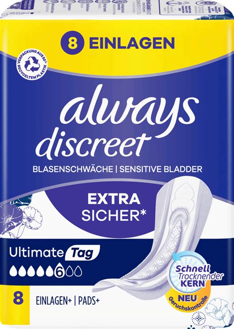 Always Discreet Inkontinenz Ultimate Tag 8 Stk Ab 395