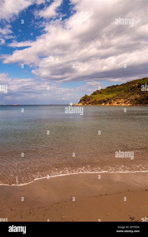 View From Magazzini Beach A Free Mixed Shingle And Sand Beach Situated