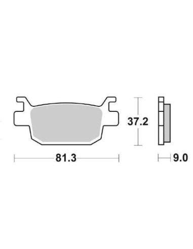 SBS Honda SH 300 Honda Jazz Forza S WING 125 SH 125 Ie Placute Frana Spate