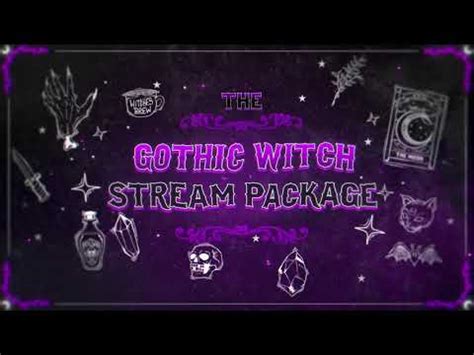 Gothic Witch Twitch Stream Package Animated Stream Overlay YouTube