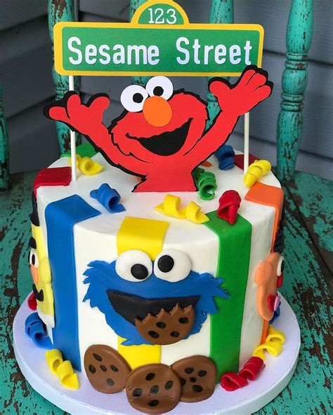 Elmo Birthday Cake Ideas Sesame Street Cake Birthday Cake Elmo Cookie