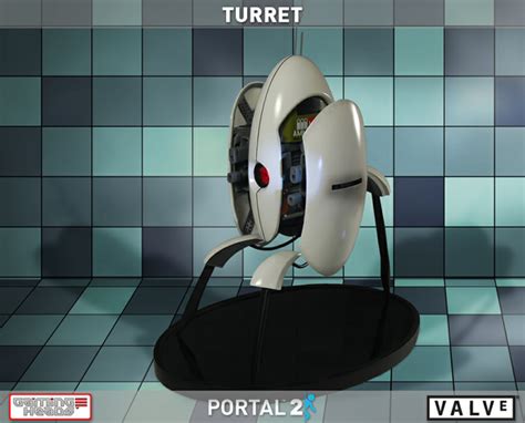 Portal 2 300 Aperture Sentry Turret Replica Up For Pre Order