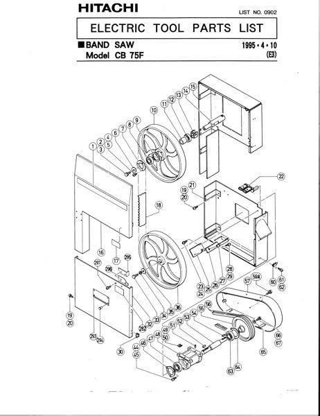 Band Saw Manual Hitachi CB75F - Bandsawmanuals