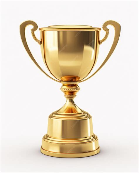 Premium Ai Image Gold Trophy Cup 3d Rendering Of First Place Winner