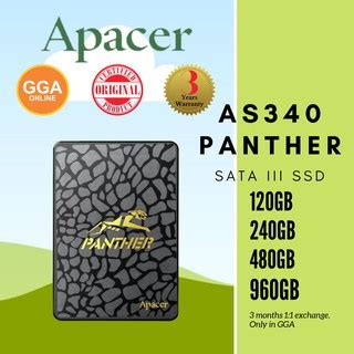 Apacer As As X Ssd Panther Sata Iii Gb Gb Gb