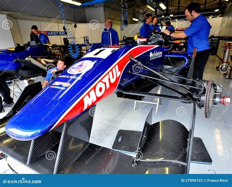 Formula 2 Box In Monza Race Track Editorial Photography Image 27090122