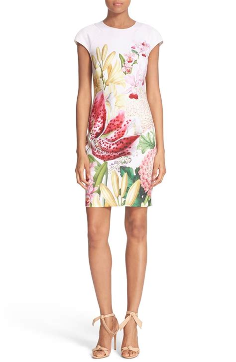 Ted Baker London Illu Floral Print Body Con Dress Nordstrom