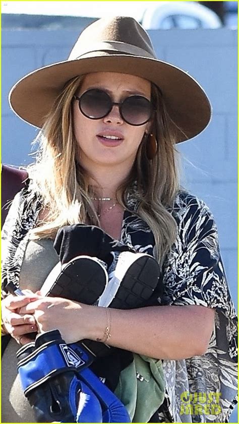 Hilary Duff Shows Off Her Major Baby Bump While Running Errands Photo