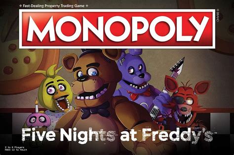 FNAF Five Nights At Freddy S Monopoly Board Game English Amazon De Toys