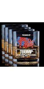 Amazon Amusediy 2 Pack Donald Trump Whiskey Glass 45 47 11oz