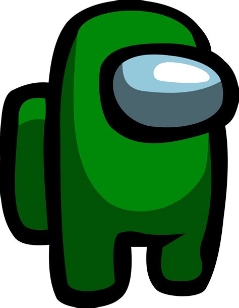 Green Crewmate Avatar In Among Us Multiplayer Game Clipart Png Png All