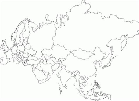 Eurasia Map Outline Asia Map Map | Wells Printable Map