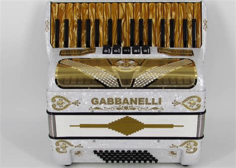 Gabbanelli M34K White Pearl Gabbanelli Accordions