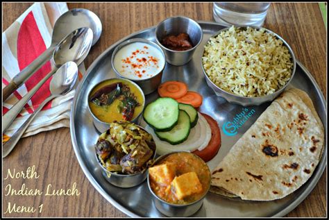 North Indian Lunch Menu 1 Chapati Dal Tadka Mutter Paneer Aloo