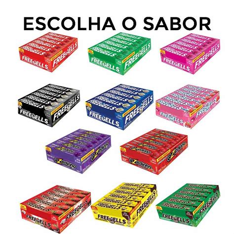 Bala Drops Freegells Sabores Sortidos C Riclan Shopee Brasil