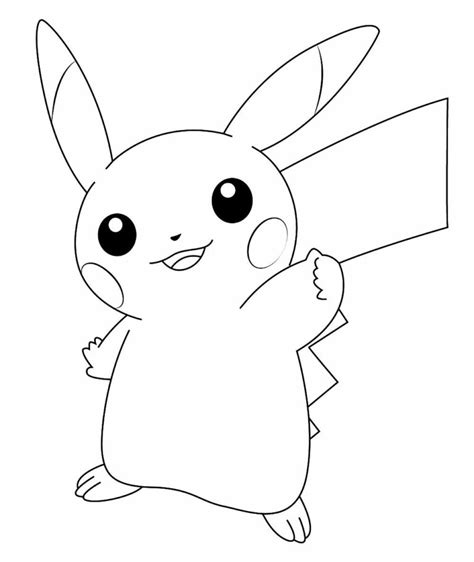 Desenhos Do Pikachu Para Colorir E Pintar