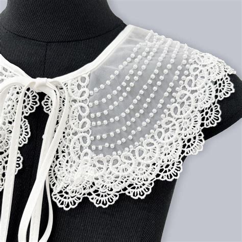 Fake Collar Women S Lace Collar Lace Up Shawl Detachable Shirt Collar