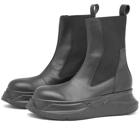 Rick Owens Drkshdw Beatle Abstrast Vegan Leather Boots Black End