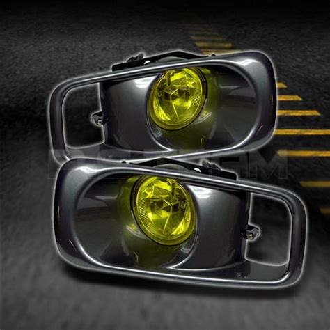 Purchase Honda Civic Dr Bumper Jdm Yellow Fog Lights Lamps