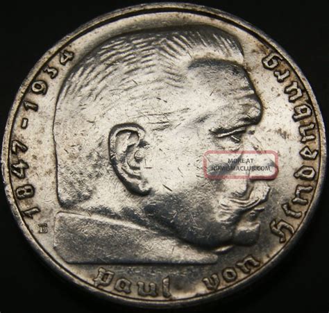 Third Reich Silver Coin 2 Reichsmark 1938 E